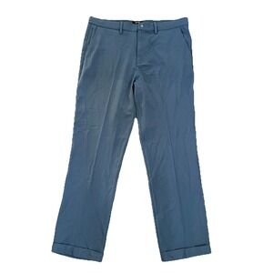 Quince Ultra Stretch 24/7 Smart Chino Men's Sz 36x34 Ocean Blue Preppy Office
